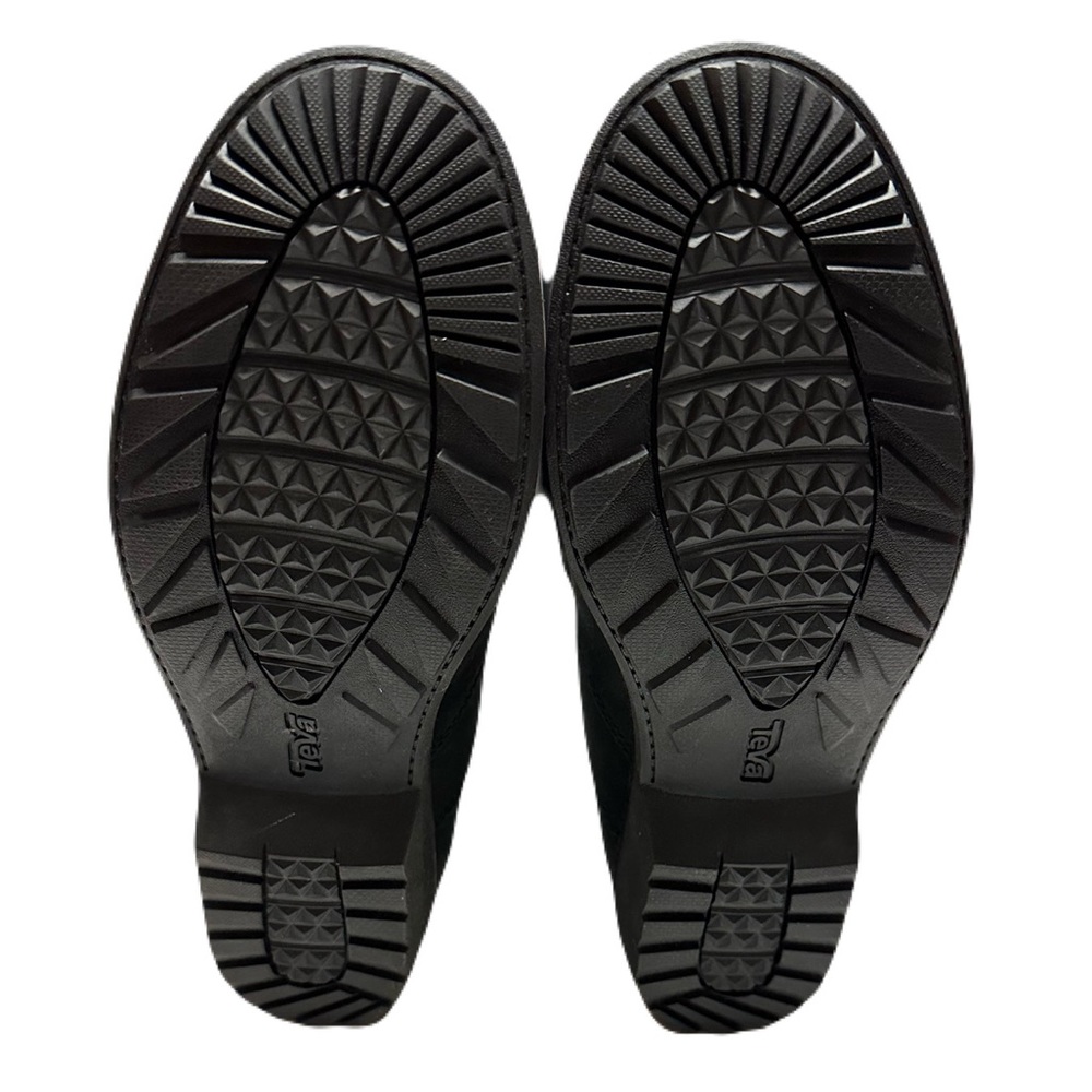 NEW Teva Womens Size 6 Black Leather Tall Ellery Waterproof Boot *Display Pair* - Picture 8 of 9